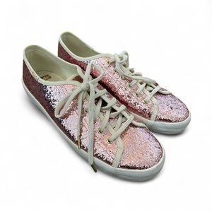 Kate Spade x Keds Pink Sparkle Sneakers